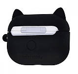 Чохол для навушників AirPods Pro 2 чорна лапка котяча, фото 3