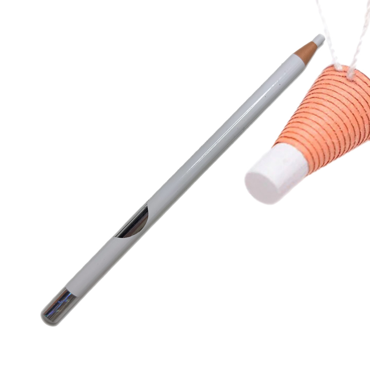 Олівець для розмітки брів, що самозаточується, білий