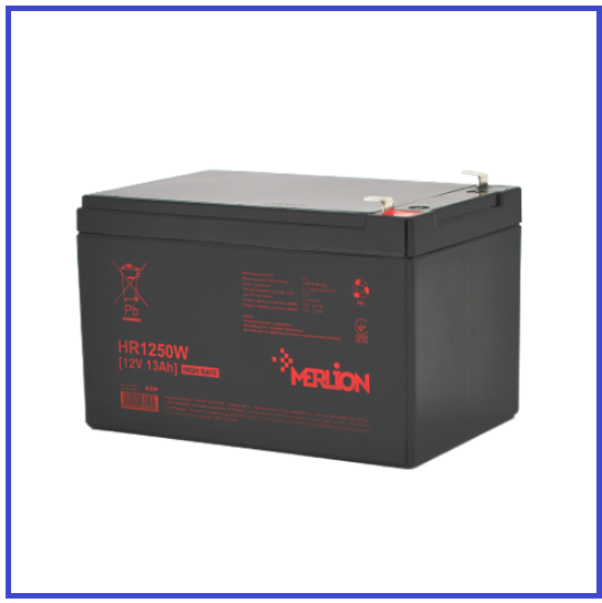 Акумуляторна батарея MERLION HR1250W 12V 13Ah (152х99х95(100)