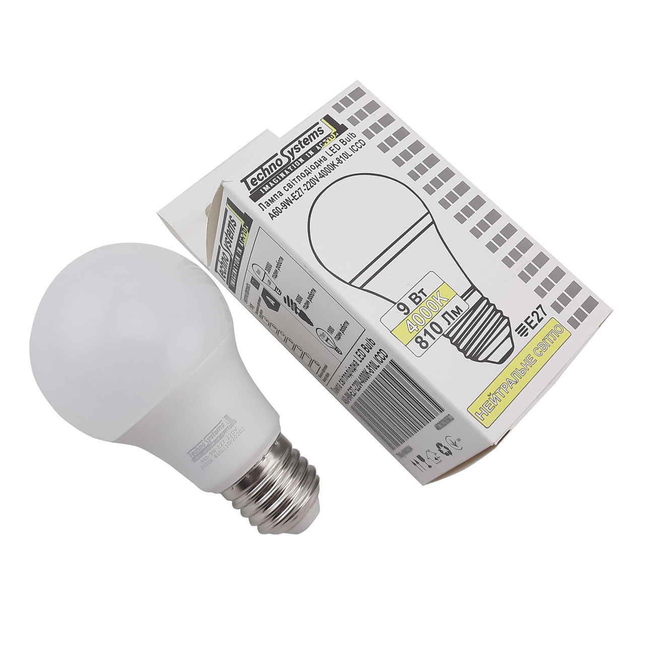 Світлодіодна лампа LED Bulb-A60-9W-E27-220V-4000K-950L GOLDEN