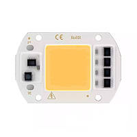 Світлодіодна матриця з драйвером COB LED 50 Вт 4500 лм 220 В, тепл. біла kr kr