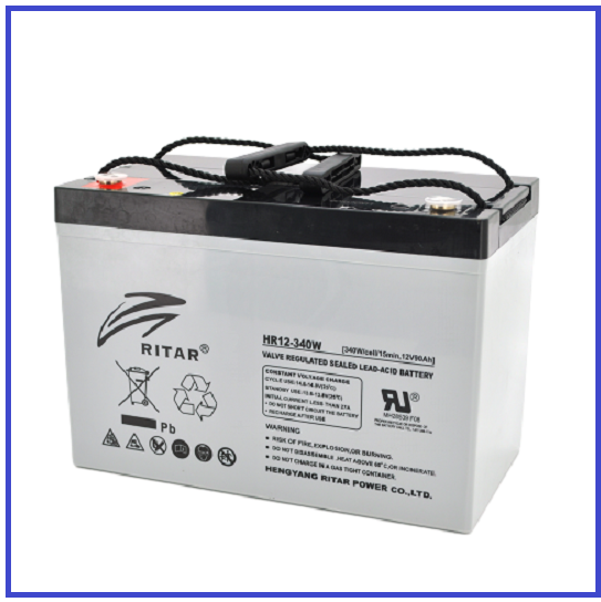 Акумуляторна батарея RITAR AGM HR12-340W 12V 90Ah (306х168х210(215)