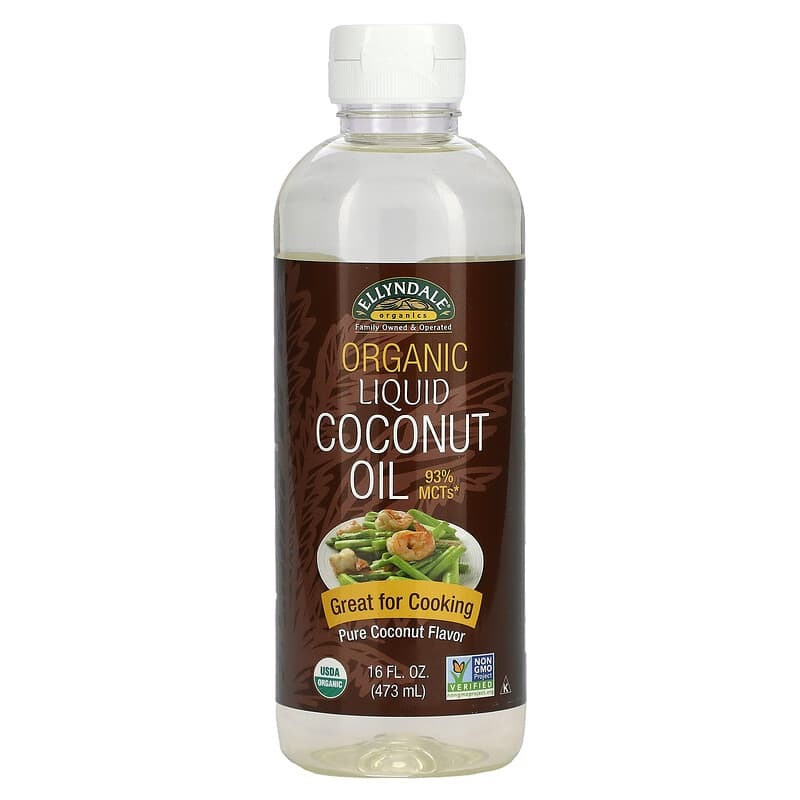 Рідка кокосова олія NOW Foods, Ellyndale Naturals "Liquid Coconut Oil" чиста кокосова (473 мл)