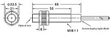 Фотоелектричний датчик з відбивачем E3F-R2P1 ( E3F-R2B1 ) 5-36V DС  PNP NO, фото 6