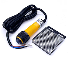 Фотоелектричний датчик з відбивачем E3F-R2P1 ( E3F-R2B1 ) 5-36V DС  PNP NO, фото 3