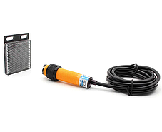 Фотоелектричний датчик з відбивачем E3F-R2P1 ( E3F-R2B1 ) 5-36V DС  PNP NO, фото 4