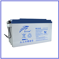 Акумуляторна батарея AGM RITAR DC12-65 Gray Case 12V 65Ah (350х167х182)