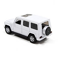 Іграшкова машинка металева MERCEDES BENZ G350, мерседес бенц, білий, відкр двері, інерція, 5*11*4см (250275), фото 4