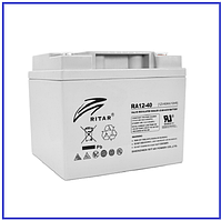 Акумуляторна батарея AGM RITAR RA12-40 Gray Case 12V 40Ah (198х166х169)