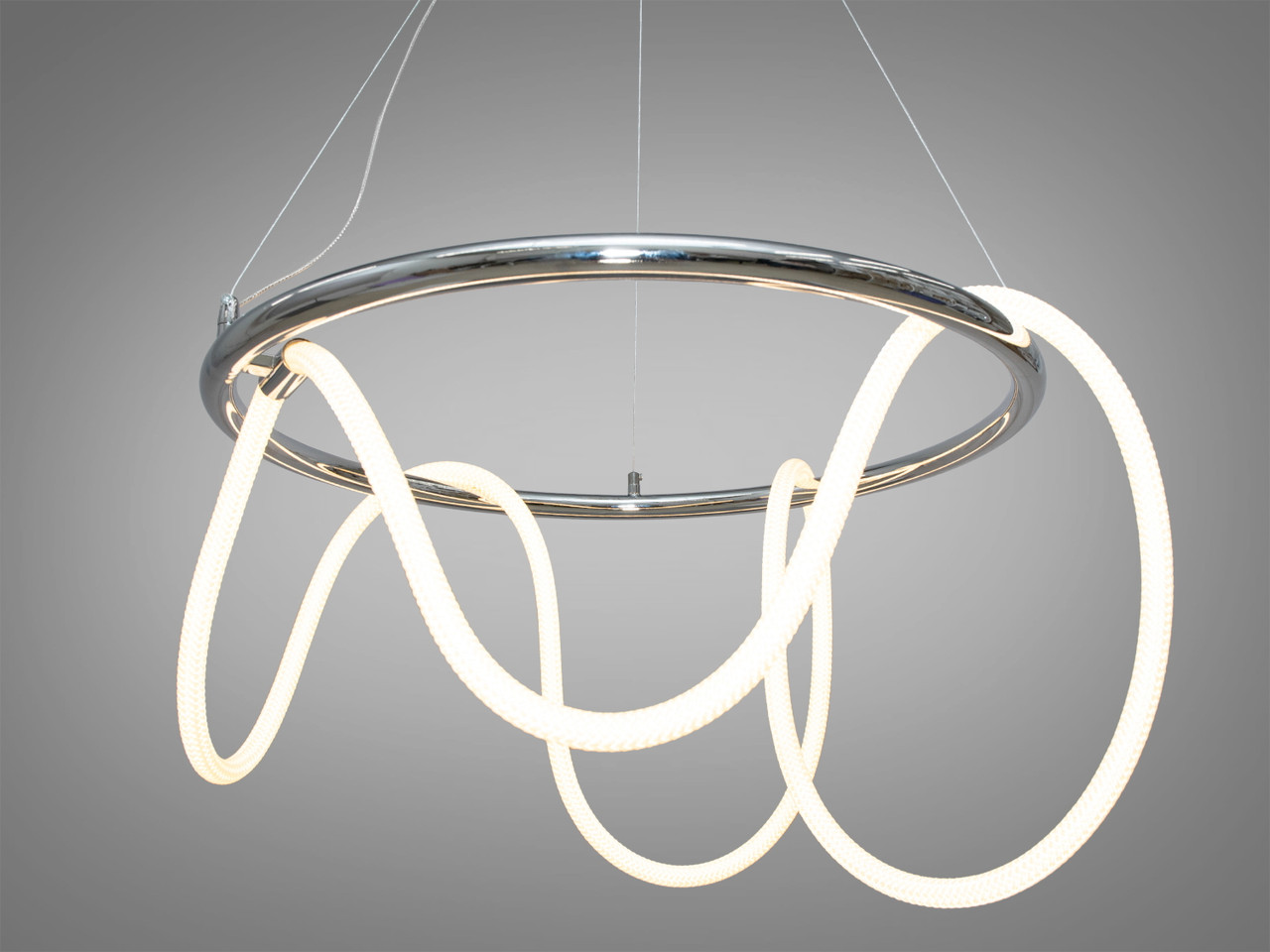 Люстра неоновий шнур "Ropelight" 32 Вт хром 9752-D600CH, фото 1