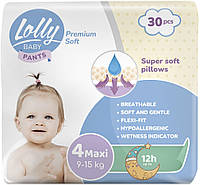 Подгузники-трусики Lolly Premium Soft 4 (9-15 кг) 30 шт