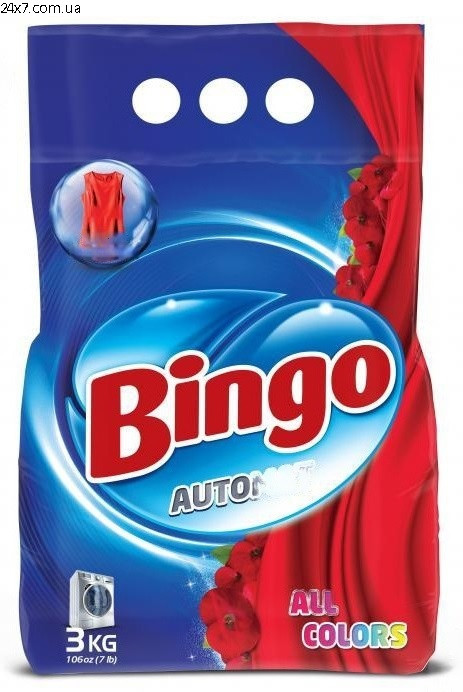 Пральний порошок Bingo Весняний сад автомат для кольорового 3 кг
