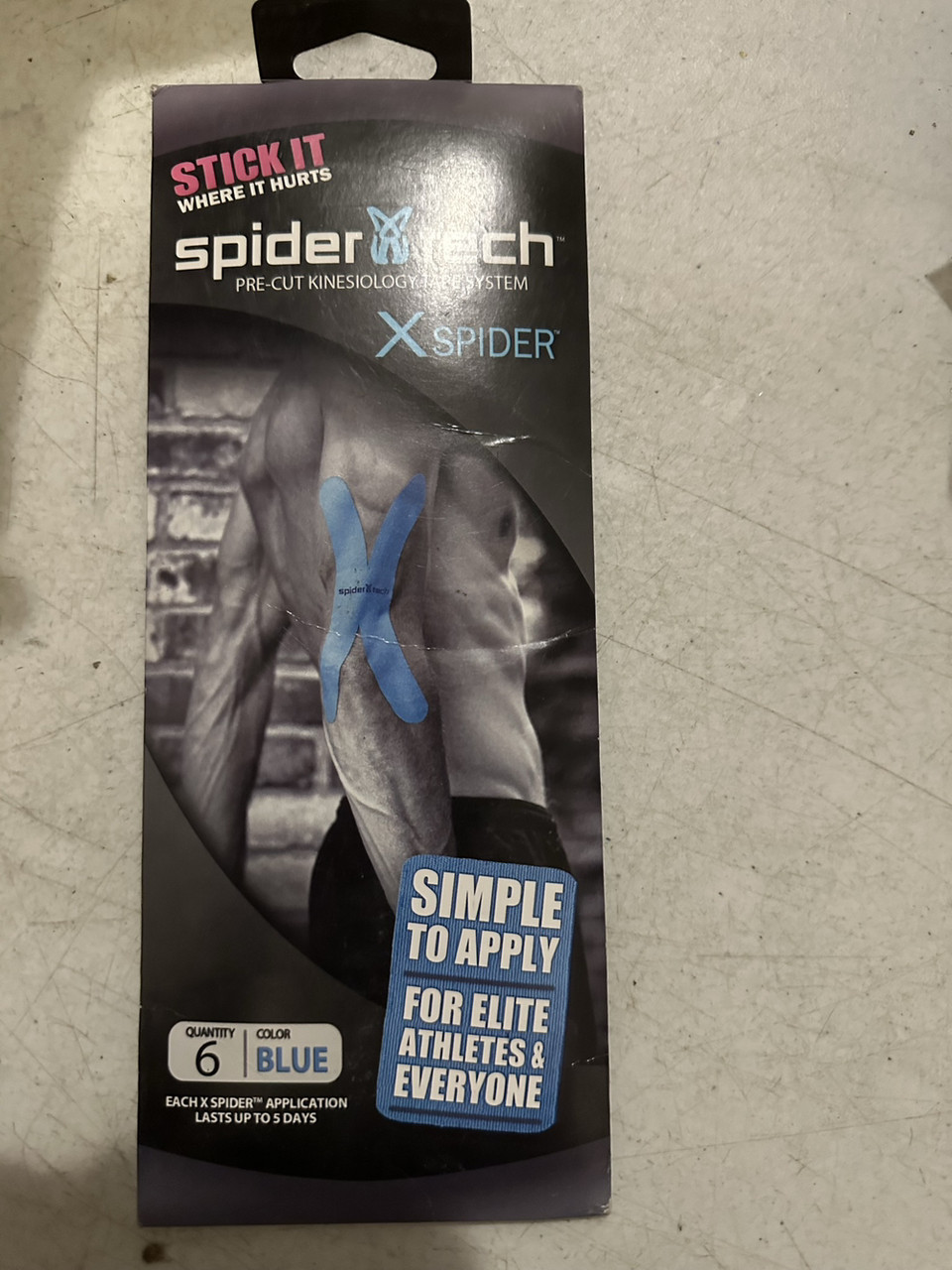 Spidertech pre-cut kinesiology tape x spider 6шт тейпы