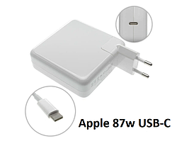 Блок живлення Apple USB Type-C 87W 20.2V 4.3A, 9V 3A, 5.2V 2.4A (AC-вилка+Type-C кабель) новий