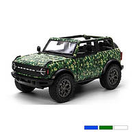 Модель джип FORD BRONCO CAMO-EDITION (Open Top) 5" KT5445WA метал.інерц.відкр.дв.3кол.кор./96 KT5445WA ish