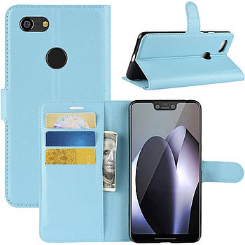 Чохол-книжка Litchie Wallet для Google Pixel 3 XL Light Blue