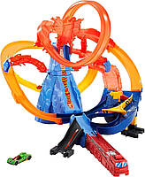 Трек Хот Вілс Втеча з вулкана Моторизований Hot Wheels Volcano Escape Playset (FTD61), фото 3