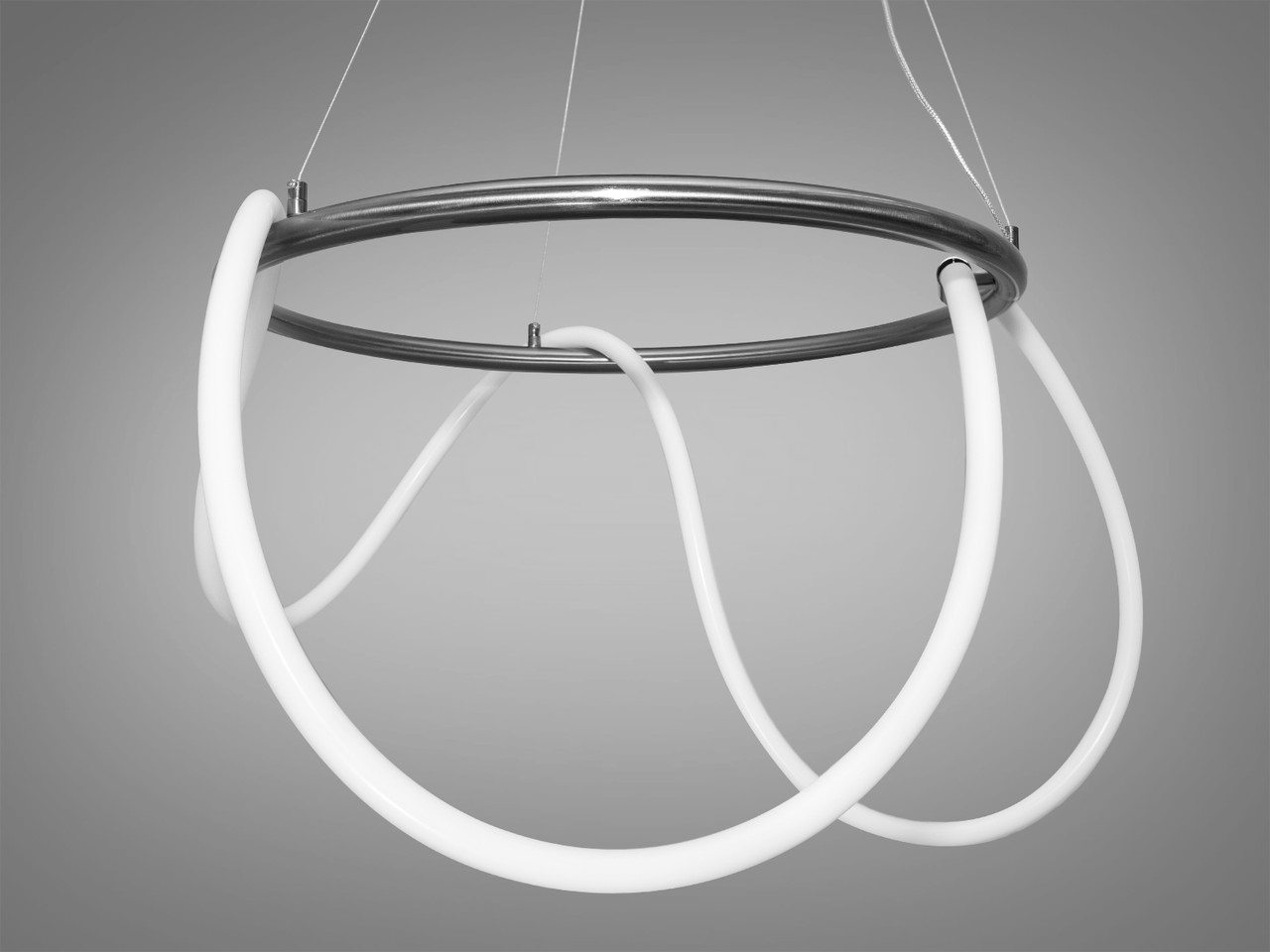 Люстра неоновий шнур "Ropelight" 32 Вт чорний хром SY9752-D600BHR