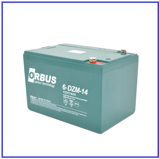 Тягова акумуляторна батарея ORBUS 6-DZM-14 12V 14Ah M5 (151х98х101 мм)