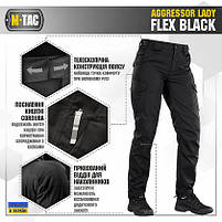 M-Tac брюки тактичні жіночі Aggressor Lady Flex Black, фото 4