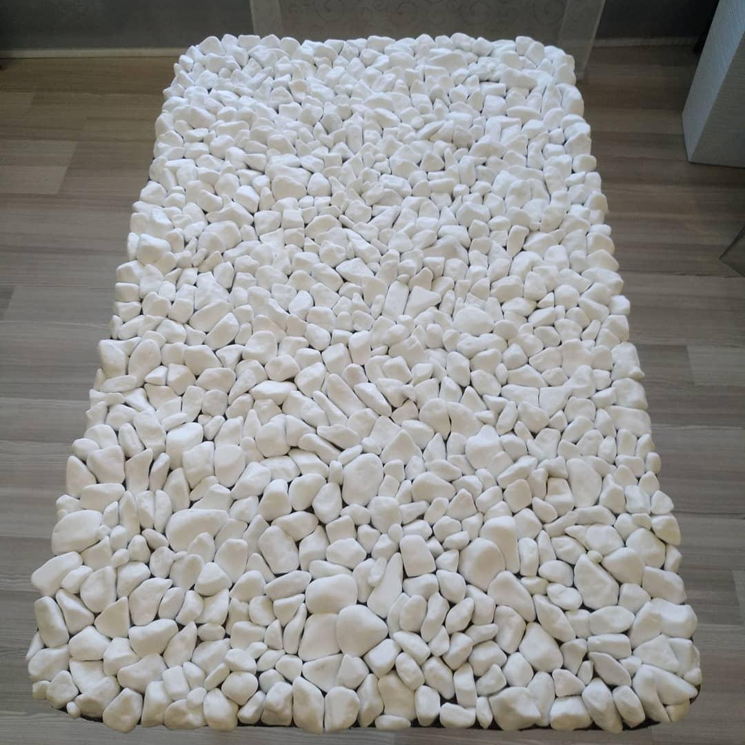 Масажний килимок із натурального каменю (гальки) з підігрівом, 53*83 см