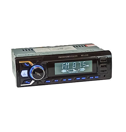 Автомагнітола MP3-3100. 2 USB, пульт, фото 2