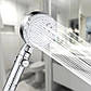 Насадка лійка для душу 5 режимів регульований душ високого тиску водяний масаж срібляста, фото 5