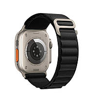 SM Ремешок нейлоновый Hoco iWatch WA13 alpine loop 42/ 44/ 45/ 49mm black