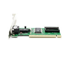 SM  SM Сетевой адаптер Merlion, 8139D, 10/100 Mb/s LAN, PCI, Realtek, OEM Q400