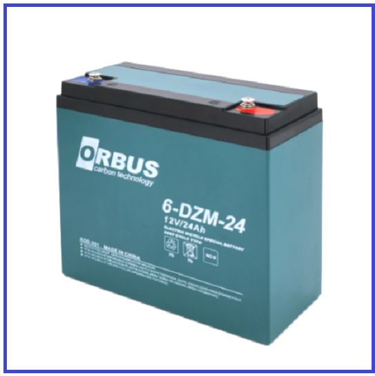 Тягова акумуляторна батарея ORBUS 6-DZM-24 12V 24Ah (180 x76x167)