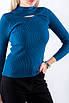 Гольф зі стійою та вирізом синій 61012 ONE SIZE (2000000116808), фото 3