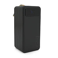 SM  SM Powerbank TX-80 80000mAh, кабеля USB: Micro, Lighting, Type-C, White/Black, (1460g), Blister
