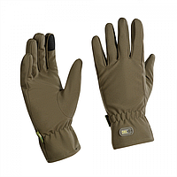 Зимние перчатки тактические M-Tac Олива (L), перчатки Winter Soft Shell, полнопалые перчатки