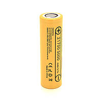 SM Аккумулятор 21700 Li-Ion LiitoKala Lii-50E, 5000mah (4700-5100mah, 15A, 3.7V (2.5-4.2V), Yellow, PVC BOX