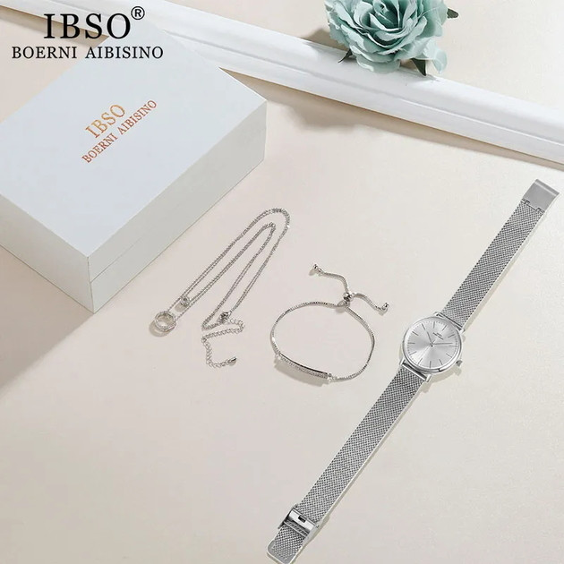 Подарочный набор Baosaili BOX IBSO Silver, женские часы - фото 2 - id-p1995764939