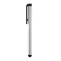 SM Стилус ёмкостный , с пластиковой ручкой, алюминиевый, серебристый