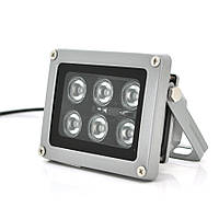 SM Прожектор направленный с сумеречным датчиком YOSO 12V 12W, 6LED, IP66, угол обзора 60°,дальность до 30м,