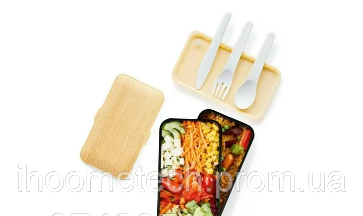 Компактный и портативный набор для приготовления или разогрева обедов Ernesto 2x500мл (Польша) - фото 2 - id-p1995791530