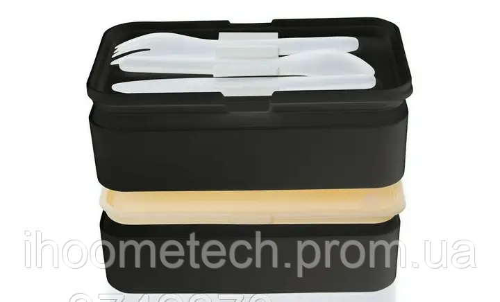 Компактный и портативный набор для приготовления или разогрева обедов Ernesto 2x500мл (Польша) - фото 1 - id-p1995791530