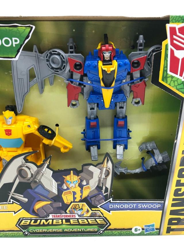  Transformers BUMBLEESWOOP Трансформери Бамблбі і Дінобот Cyberverse Bumblebee and Dinobot Swoop Hasbro F2733