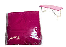 Чохол на кушетку спанбонд на резинці 80*200 см рожевий 1 шт