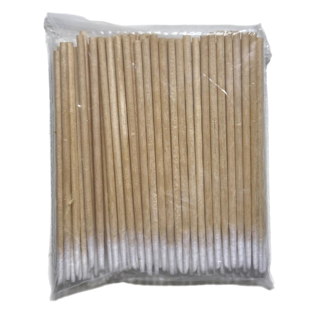 Мікростіки 7см 100 шт тонкі ватні палички дерев'яні