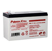 SM  SM Аккумуляторная батарея AGM Power-Xtra PX7-12(28W), Gray Case, 12V 7.0Ah ( 151 х 65 х 94 (100) ) Q5