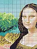 Набір для вишивання за нанесеною на канву схемою  "Mona Lisa 2 ".AIDA 14CT printed , 35*47см, фото 4