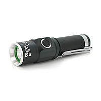 SM Фонарь ручной Watton WT-089, 1LED CREE Q5, 3W, 3 режима, АА/1400mah, Black, IP40, СЗУ, 100х26х26мм, BOX