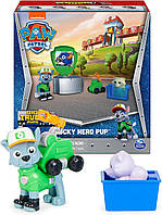 Игровой набор Spin Master Paw Patrol Big Truck Pups Hero Pup Rocky Щенячий патруль Рокки с дроном (6065546)