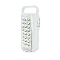 SM  SM Фонарь переносной ALMANA DL-2424LED, 2 режима(16+8Led), встроенный аккум, корпус пластмасс, кабель 220В, White/Red, Box