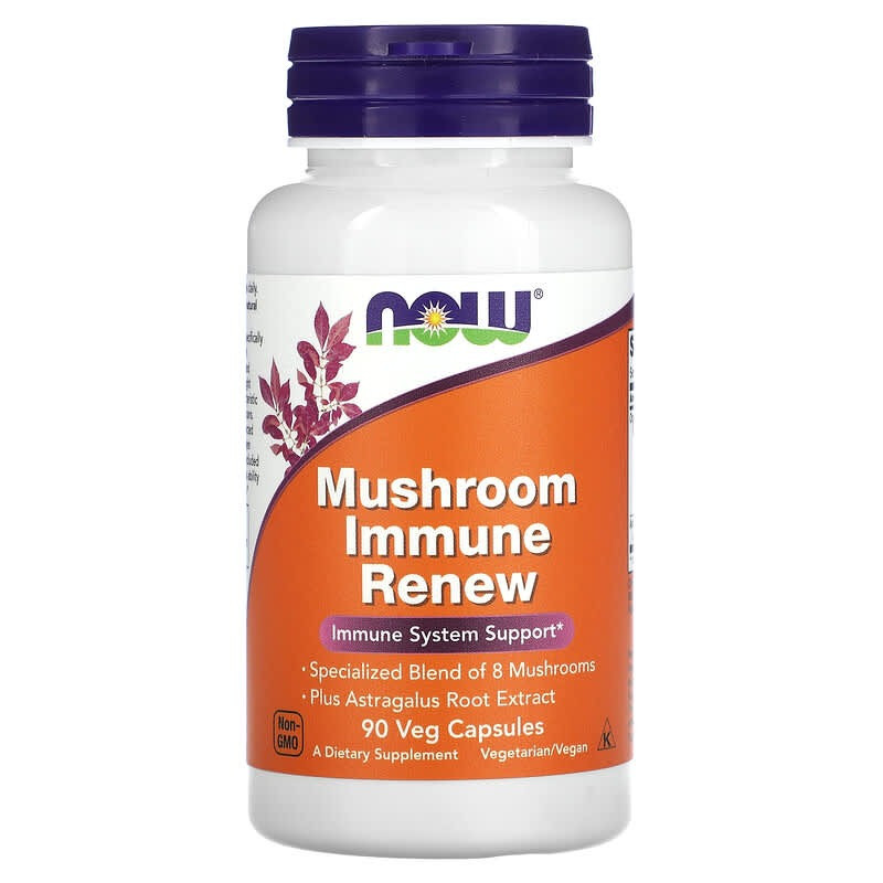 Комплекс для зміцнення імунітету NOW Foods "Mushroom Immune Renew" (90 капсул)