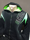 Костюм утеплений для хлопчика Sincere Сон 13-16 років Чорно-зелений Куртка і штани для хлопчика підлітка, фото 2