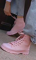 Ботинки женские розовые
